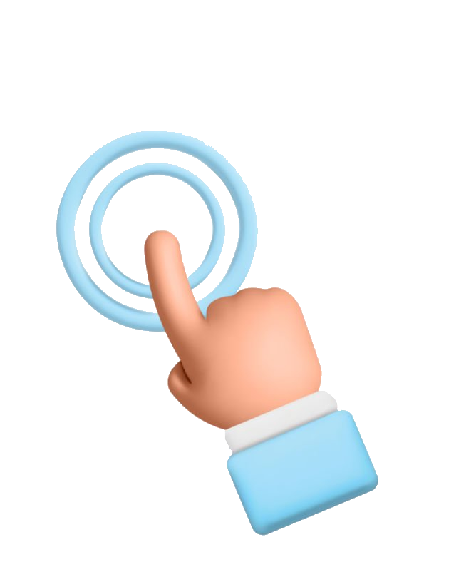 Animated Hand Finger Click Icon PNG