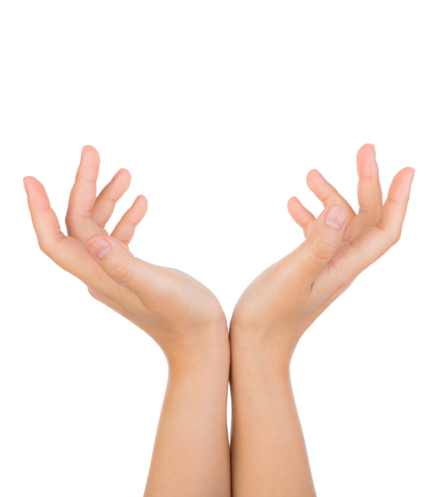 Lifted hands PNG