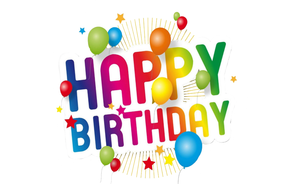 Happy Birthday Logo Sticker PNG