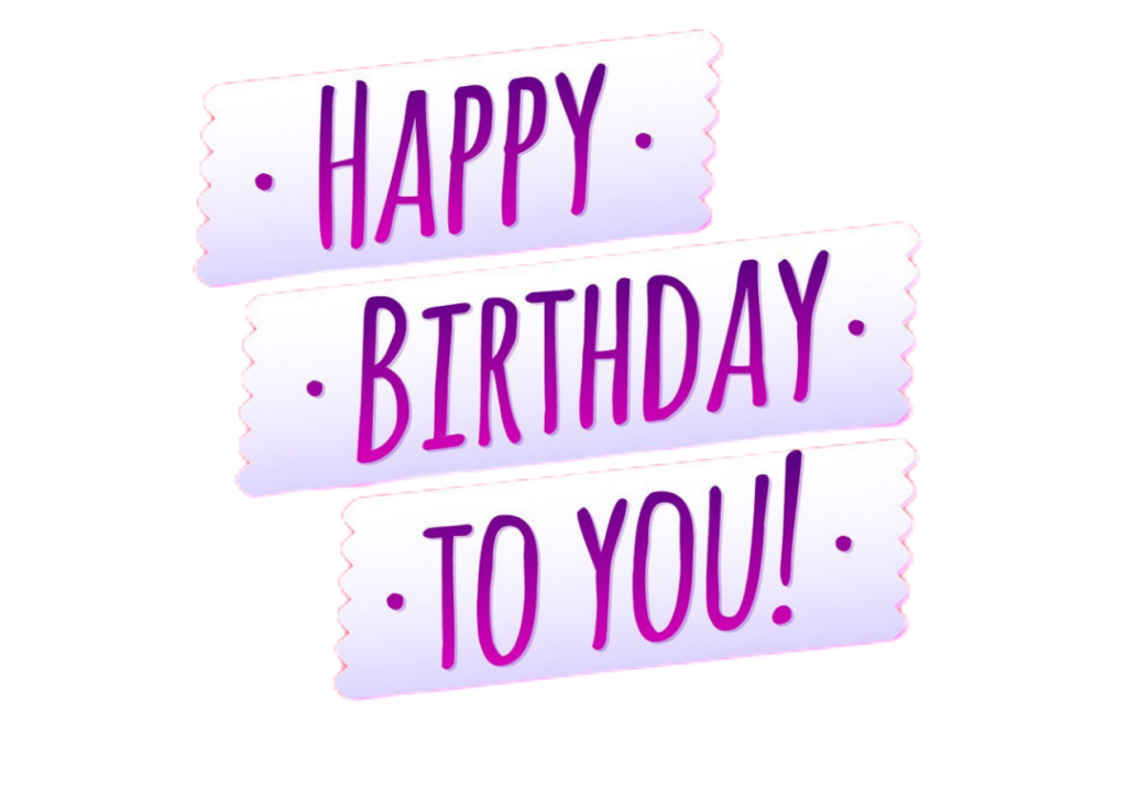 Happy Birthday Sticker PNG