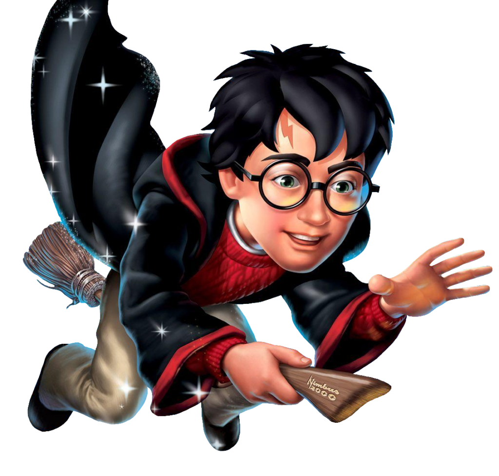 Flying Harry Potter Artwork PNG