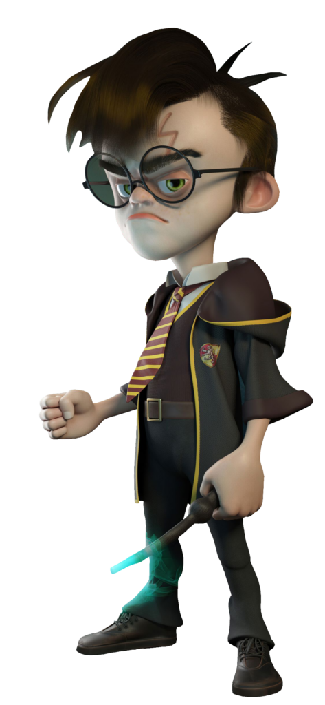 3D Animated Harry Potter PNG