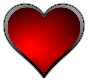 Red black Heart Png