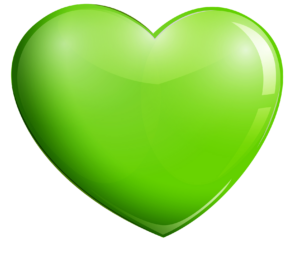 Green Gradient Heart Emoji Png