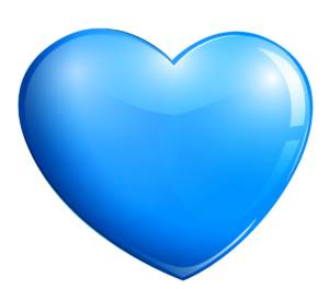 Dark Blue Gradient Heart Emoji Png