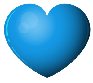 Blue Gradient Heart Clipart Png