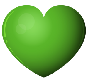 Green Gradient Heart Clipart Png