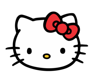 Hello Kitty face vector Png