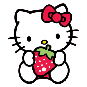 Hello Kitty with Strawberry Png