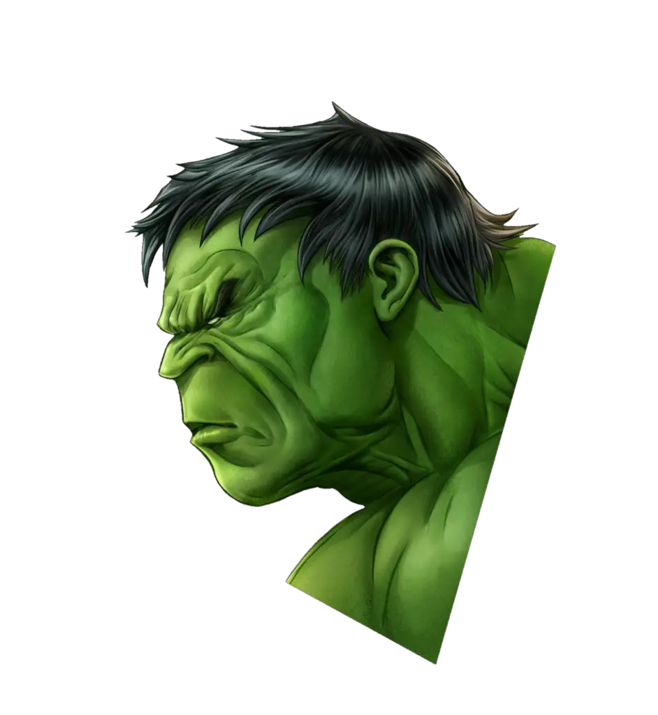 hulk angry face drawing