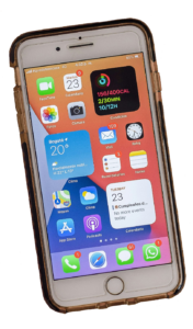 iPhone with back case PNG