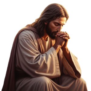 Jesus Christ Praying PNG