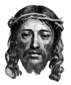 Jesus Christ face Art PNG