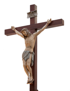 Jesus Christ on Cross Statue PNG
