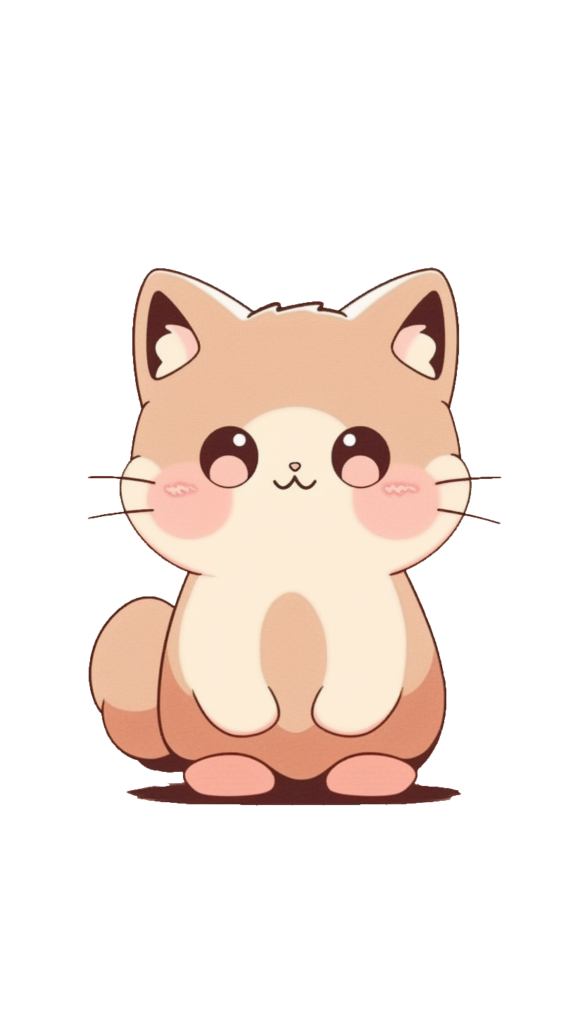 Cute Kawaii Cat PNG