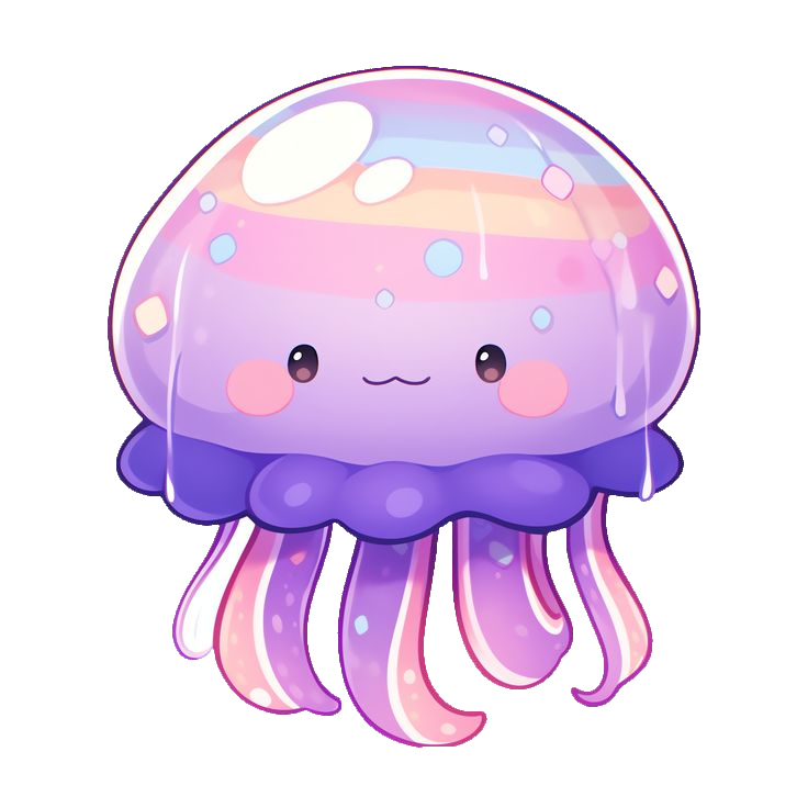 Kawaii Jellyfish PNG