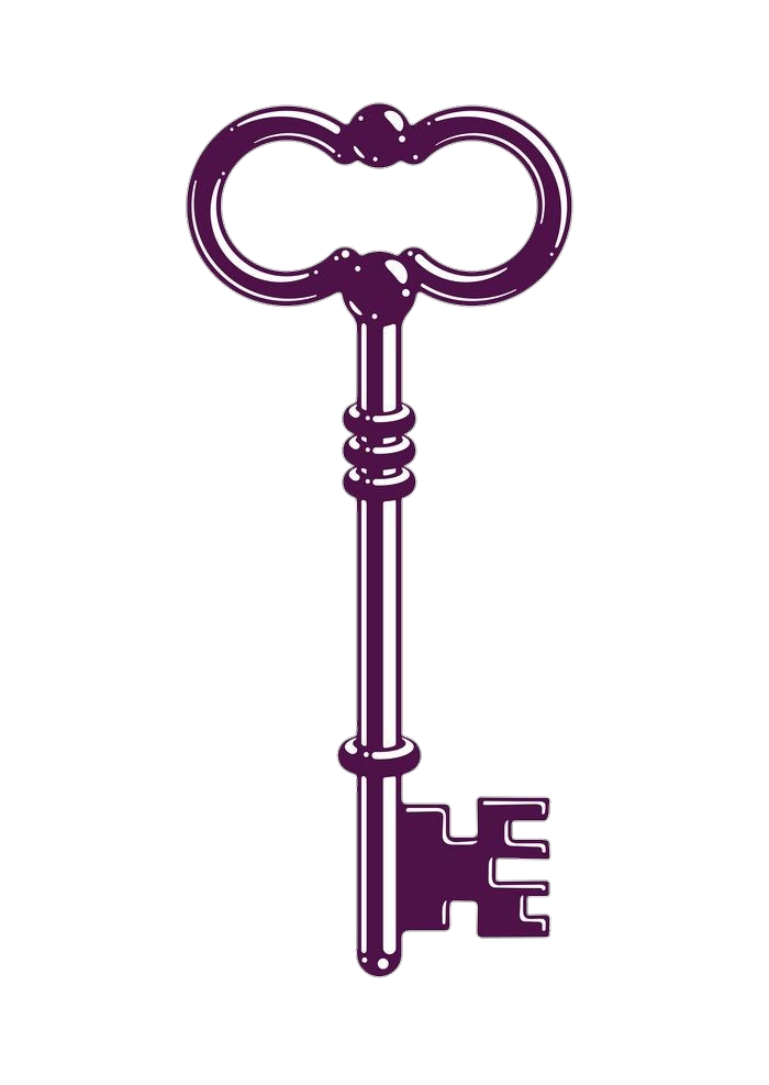 Violet Key vector Png