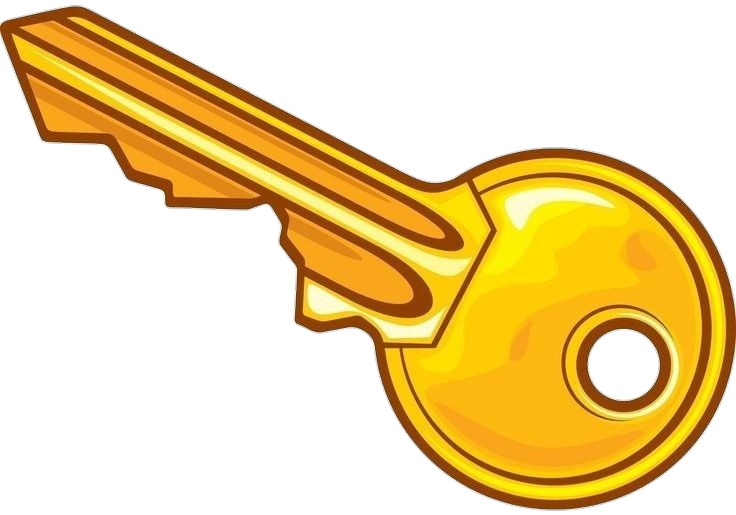 Golden Key clipart Png