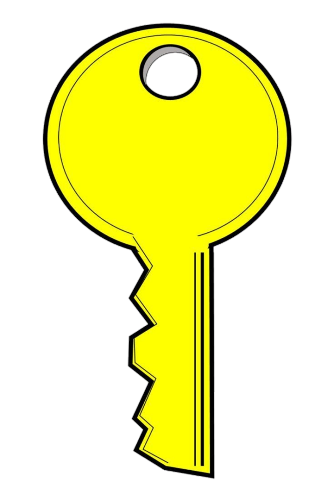 Yellow Key clipart Png