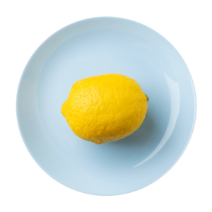 Lemon in Plate Png