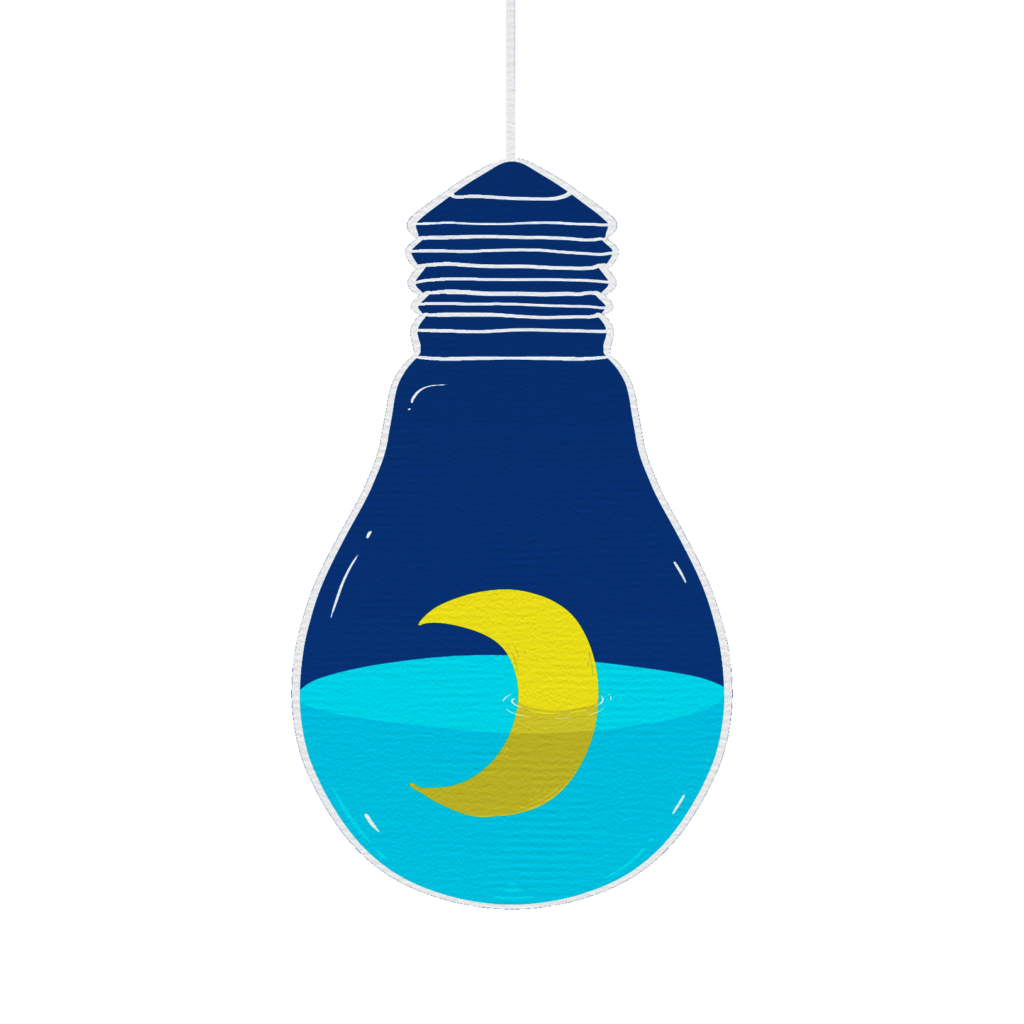 Aesthetic Light Bulb Design PNG