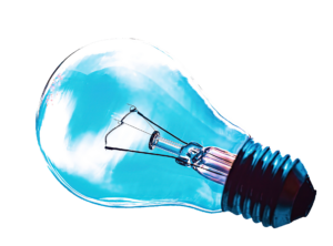 Blue Light Bulb PNG