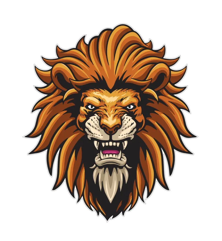 roaring red lion logo