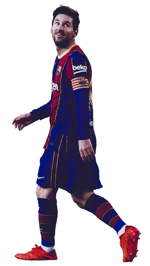Walking Lionel Messi PNG