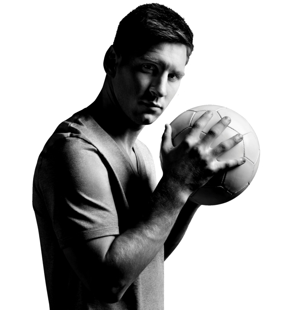 Lionel Messi with Football Png