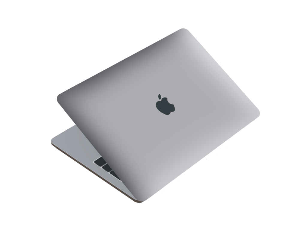 Silver Macbook PNG