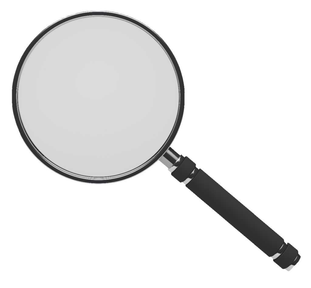 Realistic Magnifying Glass PNG