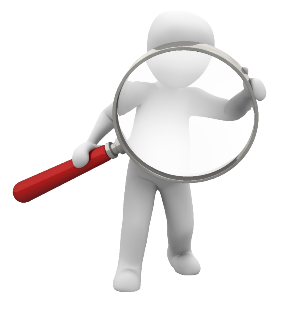 Magnifying Glass Person PNG