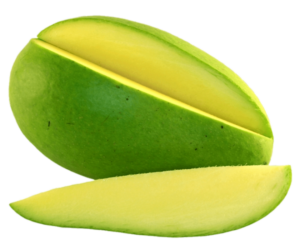 Green Sliced Mango Png