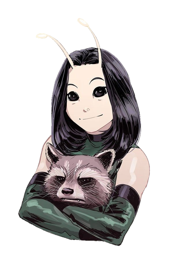 Rocket Raccoon and Mantis Guardians Of The Galaxy Png