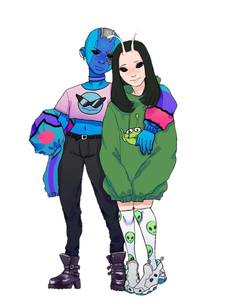 Nebula and Mantis Guardians Of The Galaxy Png