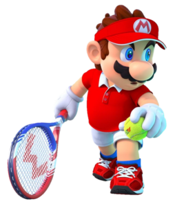 Mario Playing tennis png