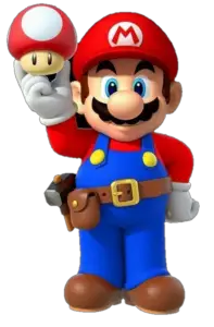 Super mario with mushroom png