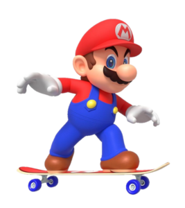 Mario Skating Png
