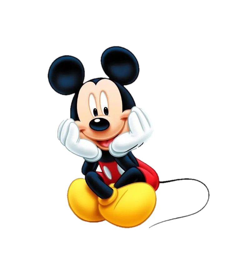 Sitting Mickey Mouse png