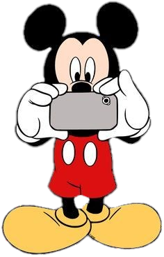 Mickey Mouse clicking photo png