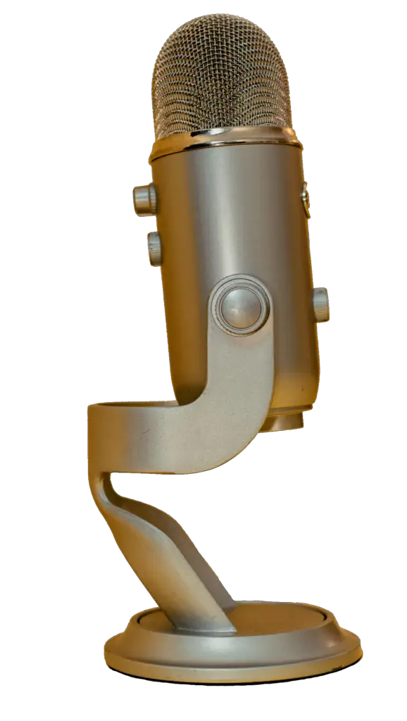 golden microphone png