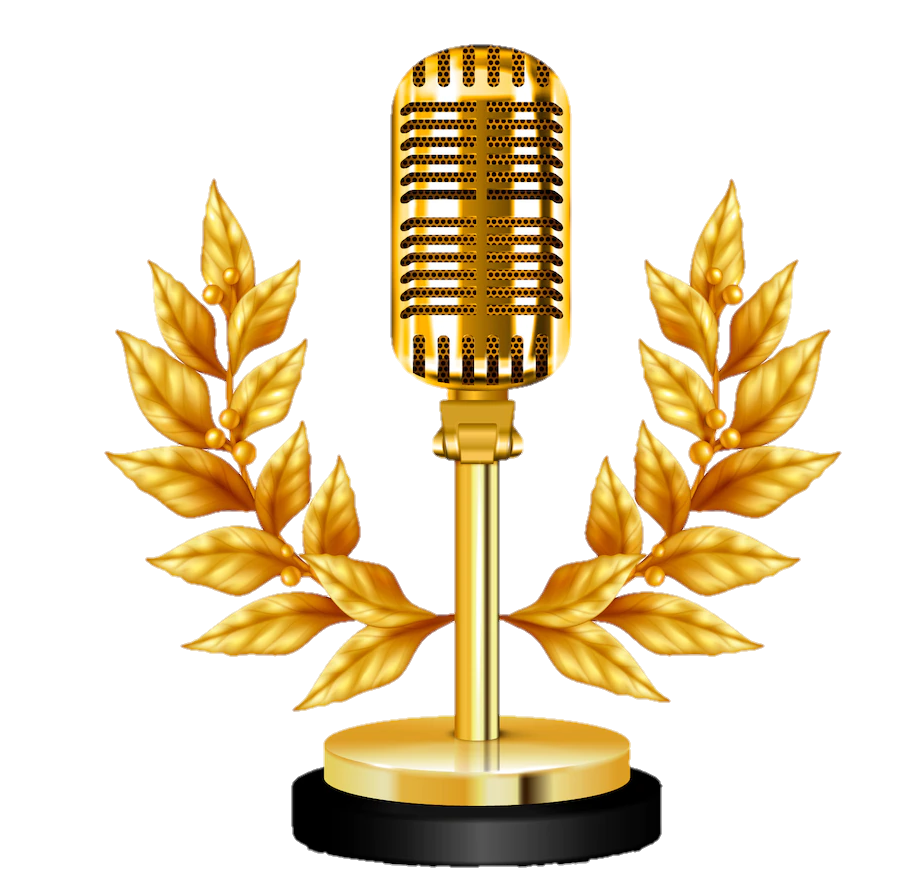 Gold Microphone Png