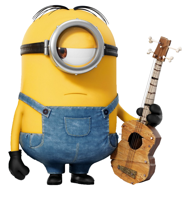 Minion with Guitar PNG