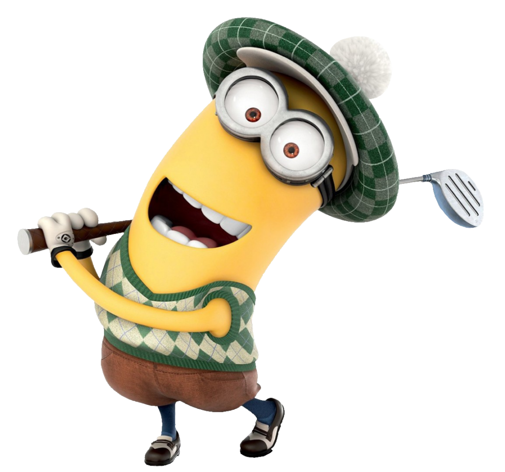 Minion Playing Golf PNG