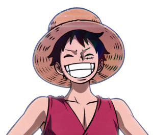 Smiling Monkey D Luffy Clipart PNG
