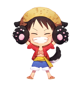 Kid Monkey D Luffy Anime PNG