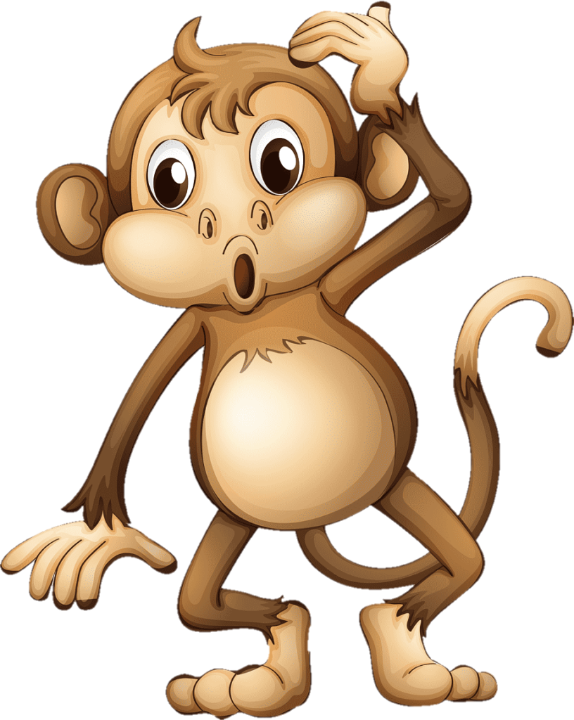 Thinking Monkey Png Vector image