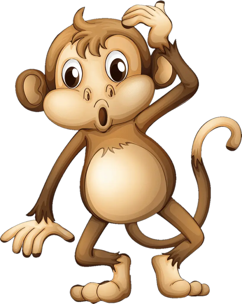 Thinking Monkey Png Vector image