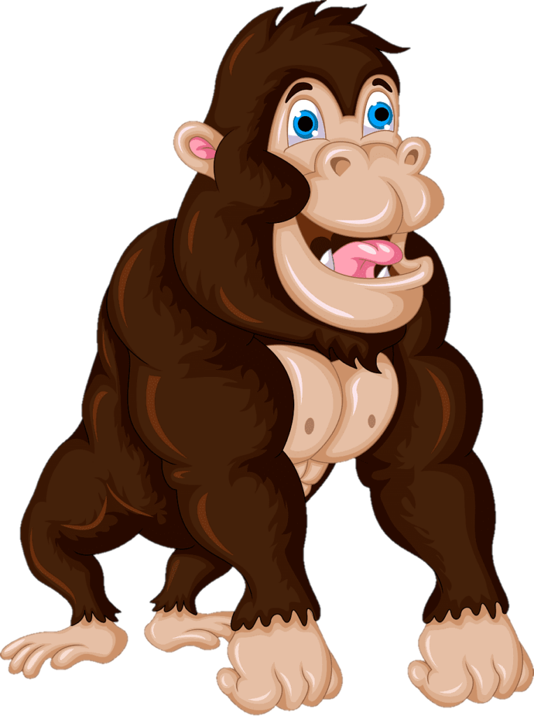 Gorilla png vector image