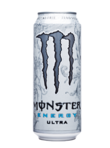 White Monster Energy Drink Ultra PNG